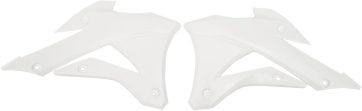 RADIATOR COVERS KAWASAKI KX85 WHITE