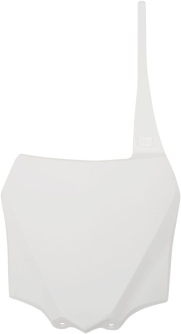FRONT NUMBER PLATE KAWASAKI KX85 WHITE
