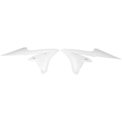 RADIATOR COVERS YAMAHA YZ250/450F WHITE