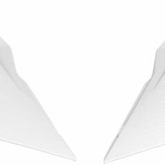 RADIATOR COVERS HUSQVARNA TC/TE/FE/FC WHITE