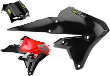 POWERFLOW INTAKE RADIATOR SHROUDS YAMAHA BLACK