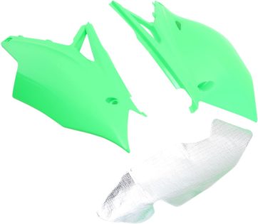 SIDE PANELS KAWASAKI KXF250/450 FLUO GREEN