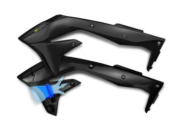 SHROUDS INTAKE RADIATOR POWERFLOW SUZUKI BLACK