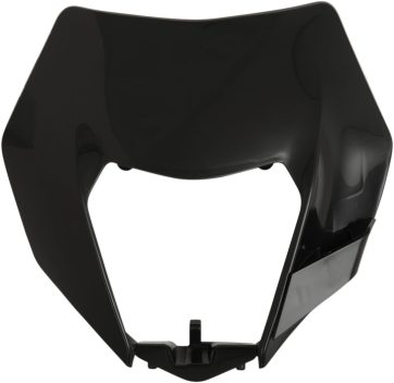 HEADLIGHT PLASTIC BLACK