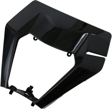 HEADLIGHT PLASTIC BLACK