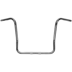 Chrome 1" Bagger Handlebar w/ 10" Rise