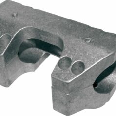 RAW FINISHED CLAMP SET FOR 1 1/2" HANDLEBARS HD