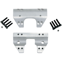 RAW FINISHED CLAMP SET FOR 1 1/4" HANDLEBARS HD