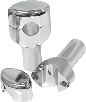 RISERS SMOOTH FOR 1" HANDLEBARS 3" RISE CHROME UNIVERSAL