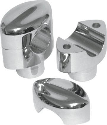 MOHAWK HEFTY RISERS FOR 1 1/4" HANDLEBARS 1.5" RISE CHROME UNIVERSAL