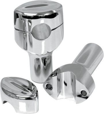 MOHAWK HEFTY RISERS FOR 1 1/4" HANDLEBARS 3" RISE CHROME UNIVERSAL