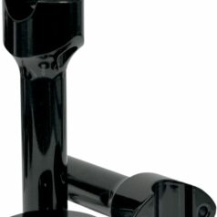 HEFTY RISERS SMOOTH FOR 1 1/4" HANDLEBARS 6" RISE BLACK UNIVERSAL