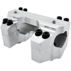 RISER CLAMP SET FOR 1.25" HANDLEBARS RAW FINISH HD