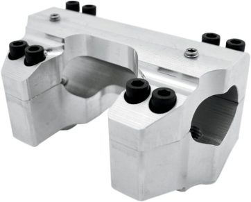 RISER CLAMP SET FOR 1.25" HANDLEBARS RAW FINISH HD
