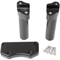 RISER BUFFALO 6" W/ CLAMP BLACK