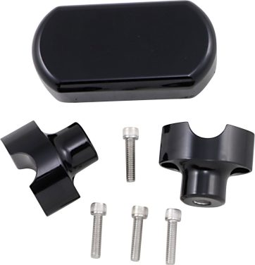 THREE PIECE RISER KIT 1" MOUNT 1.5" RISE BLACK HD