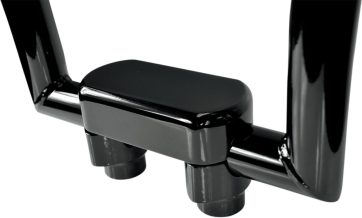 THREE PIECE RISER KIT 1.25" MOUNT 1.5" RISE BLACK HD