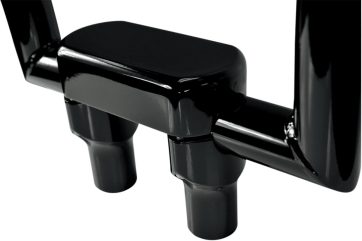 THREE PIECE RISER KIT 1.25" MOUNT 3" RISE BLACK HD