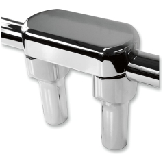 THREE PIECE RISER KIT 1.25" MOUNT 4" RISE CHROME HD