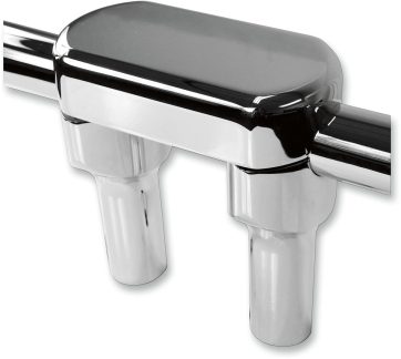 THREE PIECE RISER KIT 1.25" MOUNT 4" RISE CHROME HD