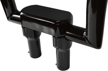 THREE PIECE RISER KIT 1.25" MOUNT 4" RISE BLACK HD