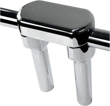 THREE PIECE RISER KIT 1.25" MOUNT 6" RISE CHROME HD