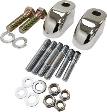 PULLBACK RISER EXTENSIONS 1" CHROME