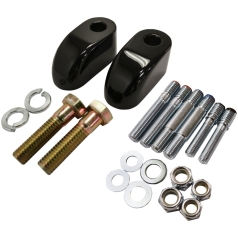 PULLBACK RISER EXTENSIONS 1" BLACK