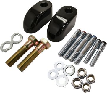PULLBACK RISER EXTENSIONS 1" BLACK