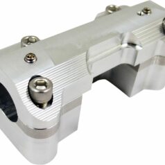 RAW HANDELBAR CLAMP SET FOR 25,4 MM (1") BARS / NATURAL-RAW / ALUMINUM