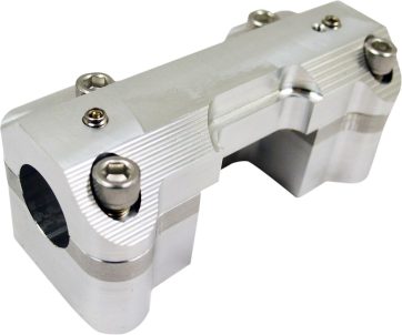 RAW HANDELBAR CLAMP SET FOR 25,4 MM (1") BARS / NATURAL-RAW / ALUMINUM