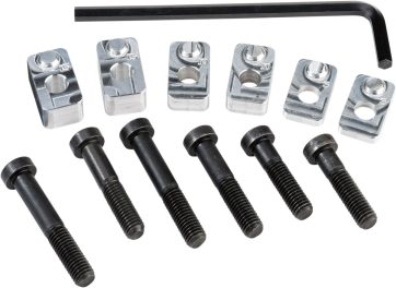 HANDLEBAR RISER KIT BLACK/CHROME