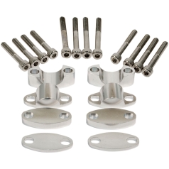 HANDLEBAR RISER KIT SILVER 28mm