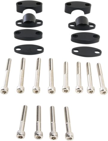 HANDLEBAR RISER KIT BLACK 286mm
