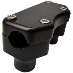 HANDLEBAR RISER/TOP CLAMP KIT FLAT BLACK