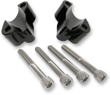 HANDLEBAR RISER / 25,4 MM (1") / BLACK-GLOSS / ALUMINUM