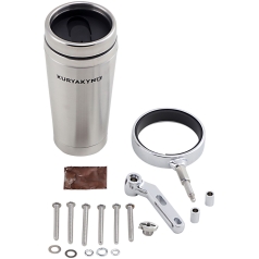 UNIVERSAL DRINK HOLDER WITH STAINLESS CUP CHROME