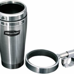UNIVERSAL DRINK HOLDER WITH STAINLESS CUP 1" CHROME