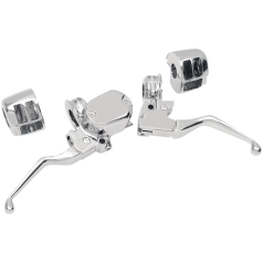 HANDLEBAR CONTROL KIT W/ 1/2" BRAKE MASTER CYLINDER CHROME
