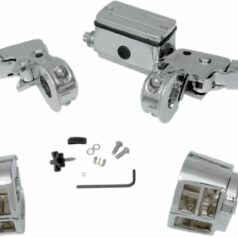 HANDLEBAR CONTROL KIT W/ 5/8" BRAKE MASTER CYLINDER CHROME