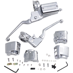 HANDLEBAR CONTROL KIT W/ 11/16" BRAKE MASTER CYLINDER CHROME