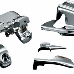 CHROME BRAKE & CLUTCH CONTROL DRESS-UP KIT 08 FLH