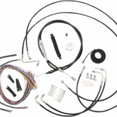 CABLE AND BRAKE LINE KIT BLACK VINYL FOR MINI APE HANGERS