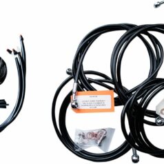 HANDLEBAR CABLE/BRAKE & CLUTCH LINE/WIRE KITS AND COMPONENTS / STAINLESS STEEL|VINYL / BLACK