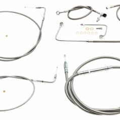 HANDLEBAR CABLE/BRAKE & CLUTCH LINE/WIRE KITS AND COMPONENTS / STAINLESS STEEL / NATURAL