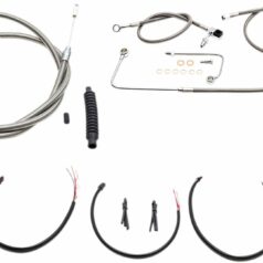 HANDLEBAR CABLE/BRAKE & CLUTCH LINE/WIRE KITS AND COMPONENTS / STAINLESS STEEL / NATURAL