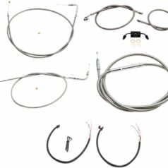 HANDLEBAR CABLE/BRAKE & CLUTCH LINE/WIRE KITS AND COMPONENTS / STAINLESS STEEL / NATURAL