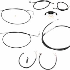 HANDLEBAR CABLE/BRAKE & CLUTCH LINE/WIRE KITS AND COMPONENTS / VINYL / BLACK