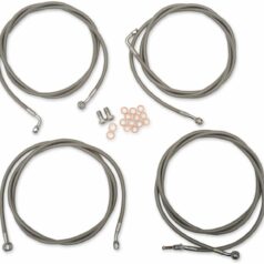 HANDLEBAR CABLE/BRAKE & CLUTCH LINE/WIRE KITS AND COMPONENTS / STAINLESS STEEL / NATURAL