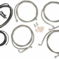 HANDLEBAR CABLE/BRAKE & CLUTCH LINE/WIRE KITS AND COMPONENTS / STAINLESS STEEL / NATURAL